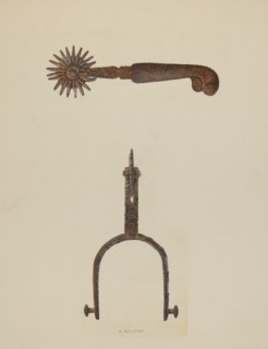 Spurs, c. 1937. Creator: Albert Geuppert.