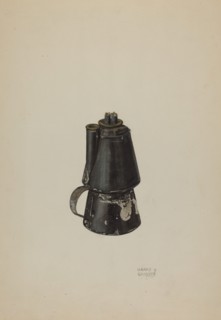 Petticoat Lamp, c. 1937. Creator: Harry Grossen.