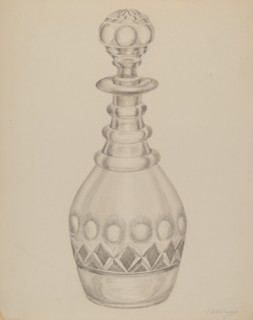 Decanter, c. 1937. Creator: Thomas Holloway.