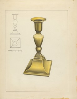 Candlestick, c. 1937. Creator: Philip Johnson.