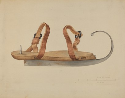 Ice Skate, c. 1937. Creator: Samuel O. Klein.