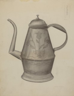 Pa. German Coffee Pot, c. 1937. Creator: Samuel O. Klein.