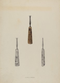 Leather Guide Marker, c. 1937. Creator: Lloyd Charles Lemcke.