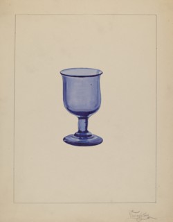 Wine Glass, c. 1937. Creator: Rolland Livingstone.