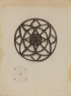 Trivet, c. 1937. Creator: Edith Miller.