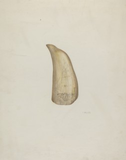 Scrimshaw, c. 1937. Creator: Edith Miller.