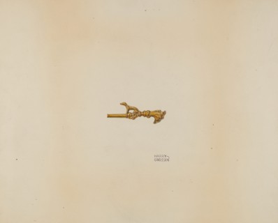 Watch Key, c. 1938. Creator: Harry Grossen.