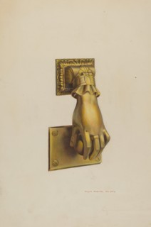 Door Knocker, c. 1938. Creator: Regina Henderer.