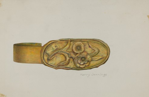 Tie-back, c. 1938. Creator: Harry Jennings.
