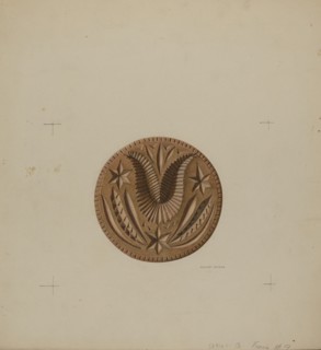 Pa. German Butter Mold, c. 1938. Creator: Albert J. Levone.