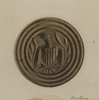 Pa. German Butter Mold, c. 1938. Creator: Albert J. Levone.