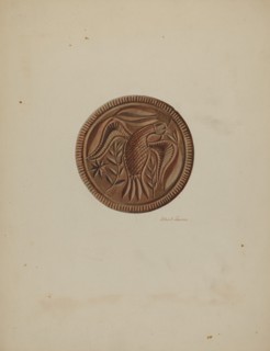 Pa. German Butter Mold, c. 1938. Creator: Albert J. Levone.
