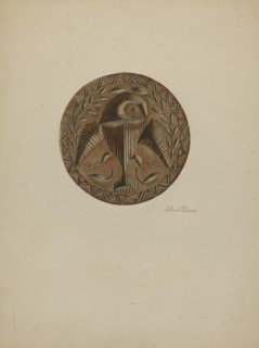 Pa. German Butter Mold, c. 1938. Creator: Albert J. Levone.
