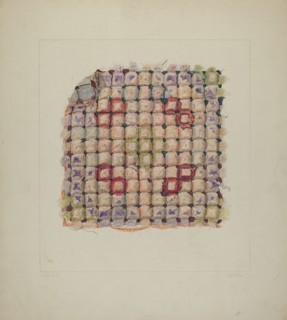 Wool Cushion Top, c. 1938. Creator: Frank J Mace.