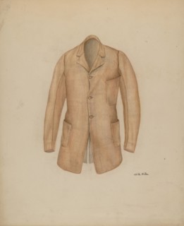 Man's Sack Coat, c. 1938. Creator: Edith Miller.