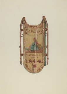 Sled, c. 1939. Creator: Harriette Gale.