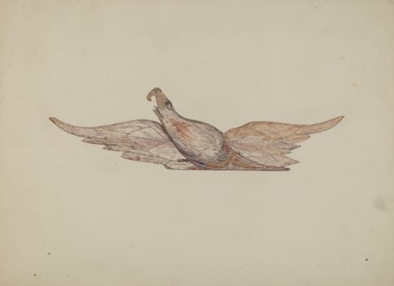 Small Carved Bellamy Eagle, c. 1939. Creator: Harriette Gale.