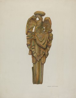 Tie-back, c. 1939. Creator: Harry Jennings.