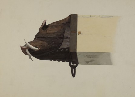 Boar's Head, c. 1941. Creator: Joseph Goldberg.