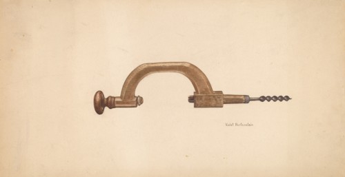 Brace and Bit, c. 1941. Creator: Violet Hartenstein.