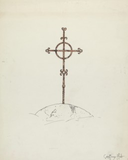 Wrought Iron Cross, 1935/1942. Creator: Geoffrey Holt.