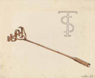Branding Iron, c. 1936. Creator: Geoffrey Holt.
