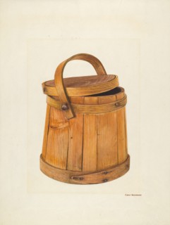 Maple Sugar Bucket, c. 1940. Creator: Chris Makrenos.