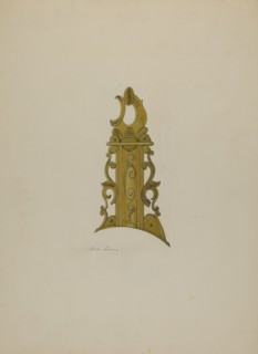 Patch Box from Ky. Rifle, c. 1938. Creator: Albert J. Levone.