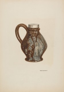 Earthen Jug, c. 1940. Creator: Ursula Lauderdale.