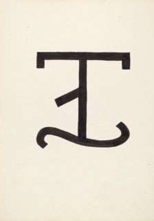 Cattle Brand, c. 1936. Creator: J.Henry Marley.