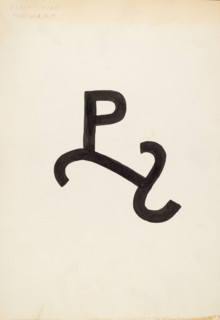 Cattle Brand, c. 1936. Creator: J.Henry Marley.