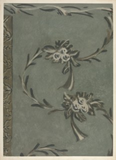 Free Hand Decorated Wall, c. 1940. Creator: Michael Lauretano.