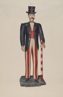 Dapper Dan Store Figure, 1937. Creator: Helen E. Gilman.