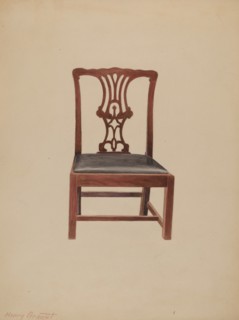 Chair, 1935/1942. Creator: Henry Granet.