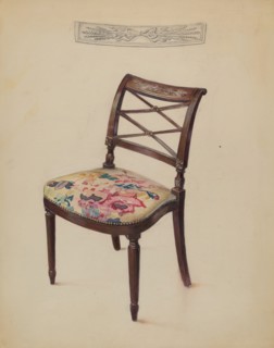 Side Chair, c. 1937. Creator: Bernard Gussow.