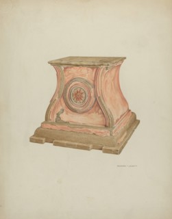 Stand for Baptismal Font, 1937. Creator: Edward Jewett.