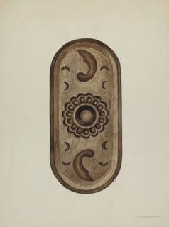 Detail, Side of Confessional, 1937. Creator: William Kieckhofel.