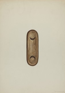 Detail, Front of Confessional, 1937. Creator: William Kieckhofel.