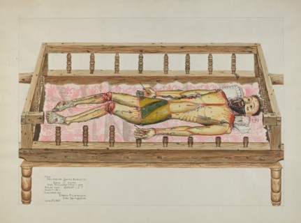 Penitente Santo Entierro or (Saint in Earth), 1937. Creator: Eldora P. Lorenzini.