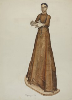 Santo-bulto, 1938. Creator: Eldora P. Lorenzini.