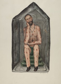 Santo Bulto, 1938. Creator: Eldora P. Lorenzini.