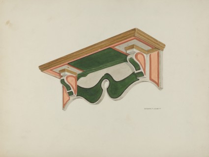 Wall Bracket (Ecclesiastical), 1939. Creator: Edward Jewett.