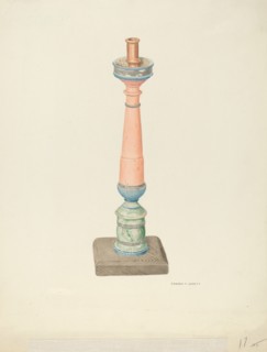 Candlestick (Ecclesiastical), 1939. Creator: Edward Jewett.