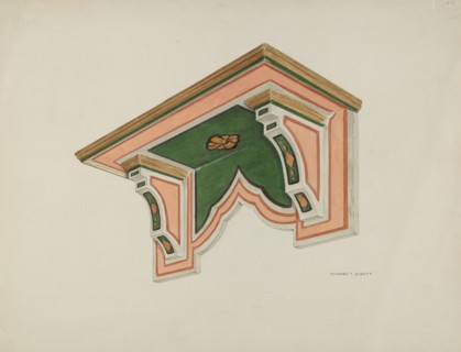 Wall Bracket (Eccleasiastical), 1939. Creator: Edward Jewett.