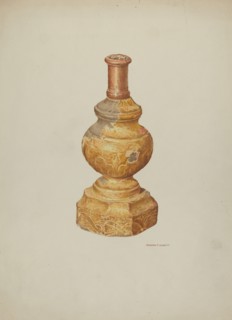 Candlestick (Ecclesiastical), 1939. Creator: Edward Jewett.