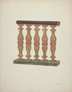 Choir Rail, 1939. Creator: William Kieckhofel.