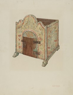 Tabernacle (Ecclesiastical Furniture), 1939. Creator: William Kieckhofel.