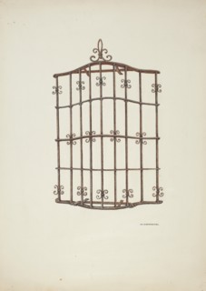 Iron Grille, 1941. Creator: William Kieckhofel.