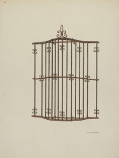 Iron Grille, 1941. Creator: William Kieckhofel.