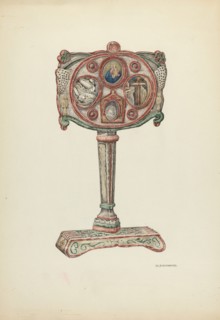 Reliquary of Father Junipero Serra, 1941. Creator: William Kieckhofel.